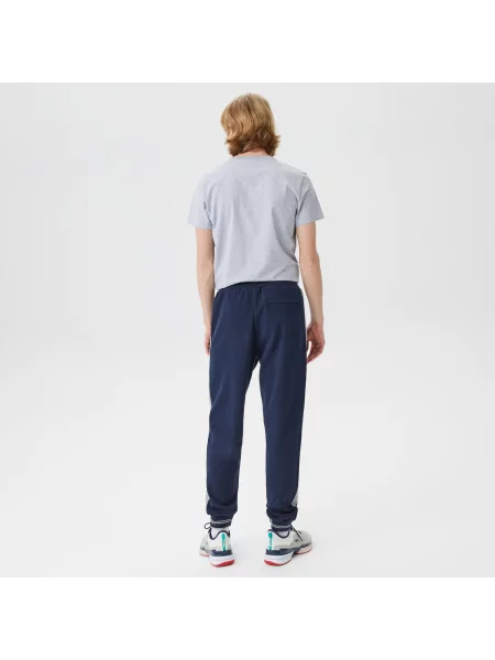 Lacoste Spodnie Dresowe O Regularnym Kroju W Bloki Kolorów granatowe