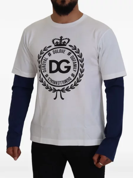 Pulover Dolce & Gabbana cu imagine alb
