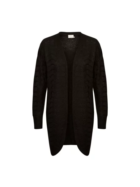 Dzianinowy kardigan Kaffe czarny