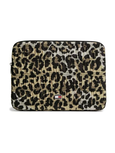 Tommy Jeans Geantă laptop maro cappuccino / maro mokka / negru alb