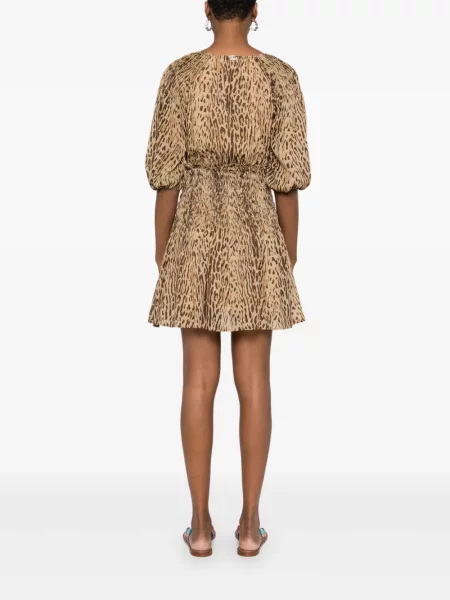 Odgovarati mini haljina Liu Jo s printom s leopard uzorkom smeđa
