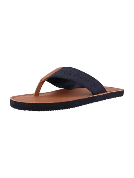 Bőr félcipo Tommy Hilfiger kék