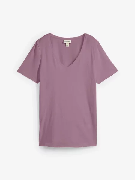 T-shirt z bawełną organiczną fioletowa