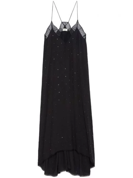 Rochie midi Zadig&voltaire până la genunchi de costum negru