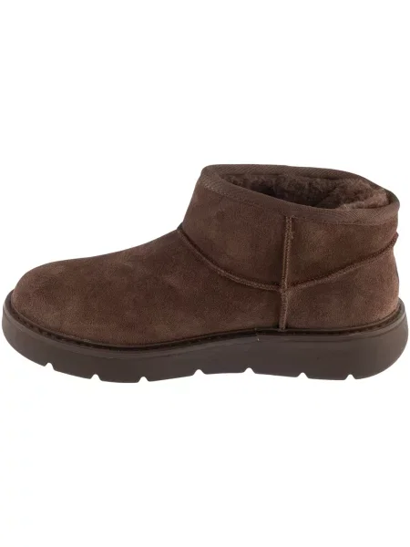 Velúr csizma Skechers barna