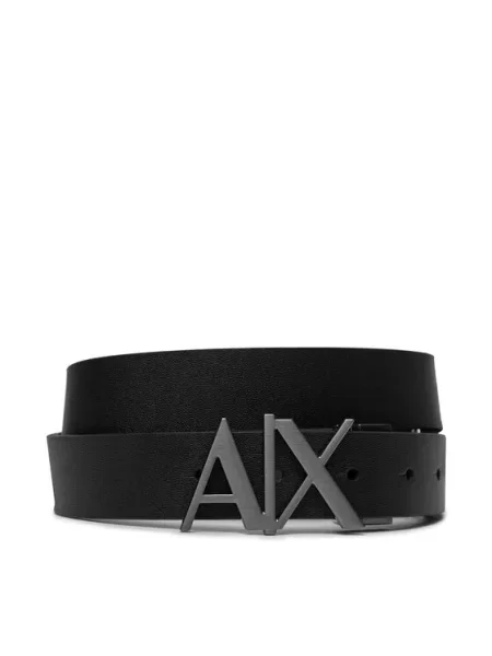 Ремінь Armani Exchange з ремінцями чорний
