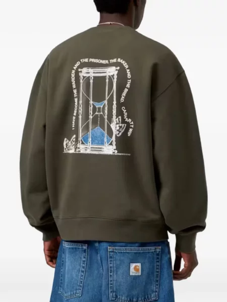 Hanorac Carhartt Wip cu imagine verde