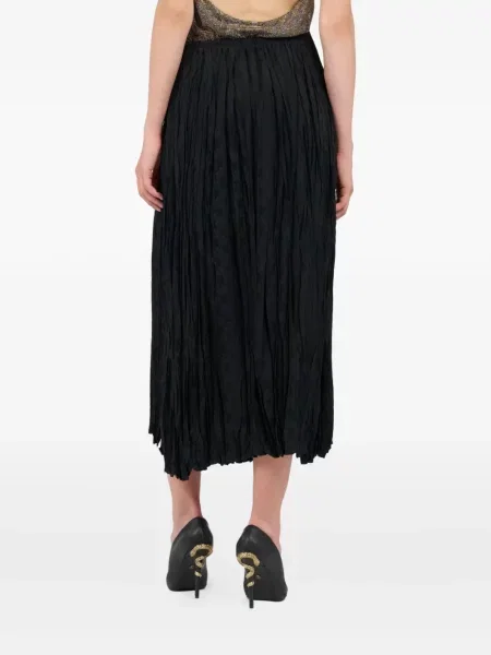 Fusta plisata Roberto Cavalli plisată negru