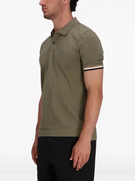 Polo Boss cu broderie verde