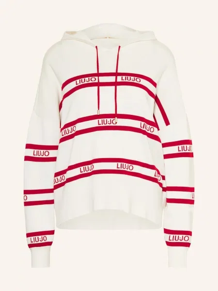 Sweter Liu Jo z logo biały