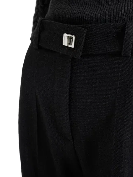 Pantaloni Patou de lână negru