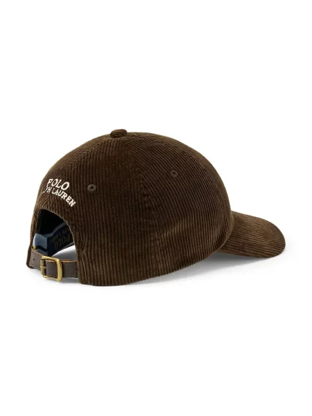 Žametna kapa Polo Ralph Lauren rjava