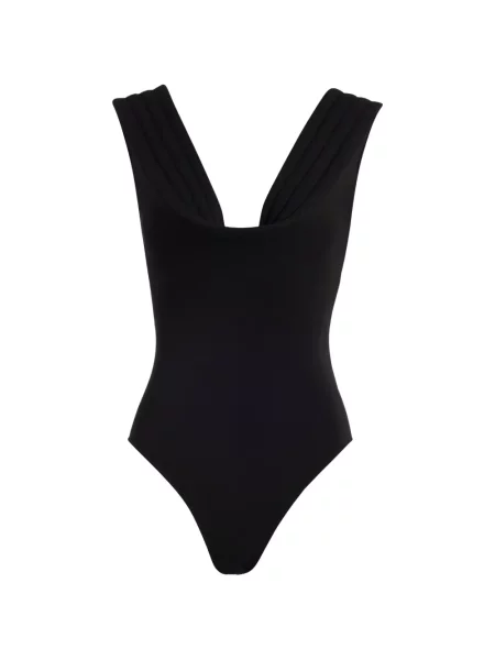 Body Jean Paul Gaultier din jerseu negru