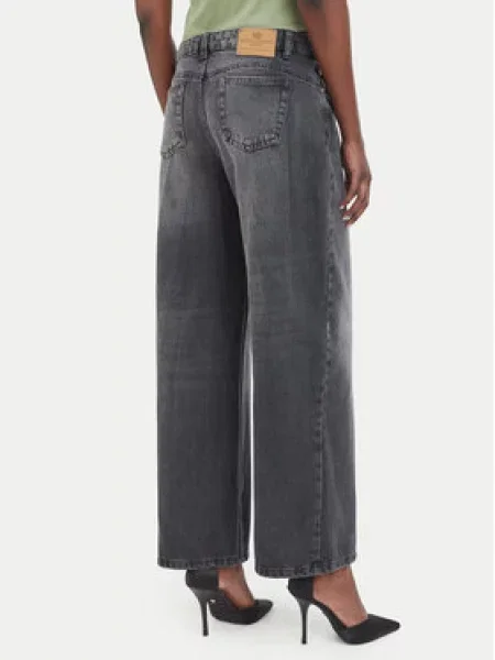 Juicy Couture Džínsy čierny denim / strieborná sivá