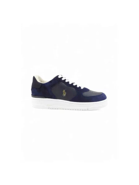 Ralph Lauren Obuwie Mężczyzna Niebieski 40 EU Skóra Sneakersy granatowe
