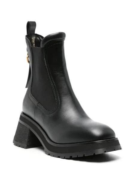 Botine chelsea Moncler din piele negru