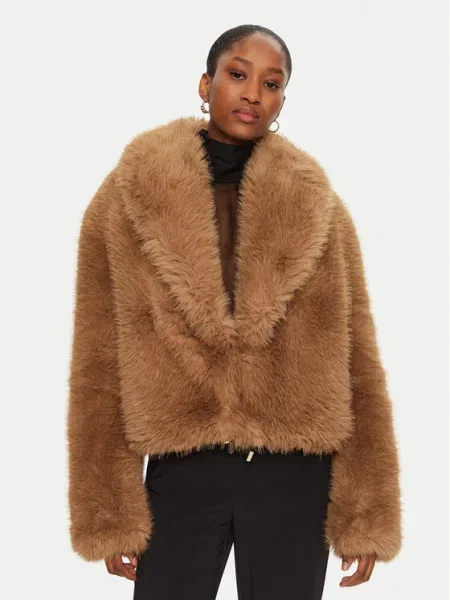 YES LONDON Кожено палто кафяв