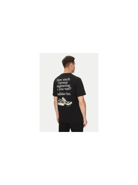 Adidas Póló German Engineering Graphic Regular Fit fekete