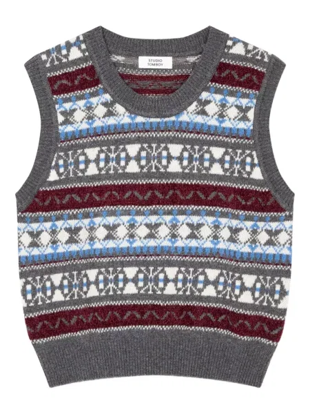 Vestă Studio Tomboy tricotate gri