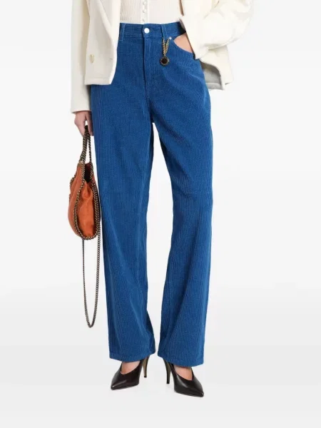 Samt hlače Stella Mccartney plava