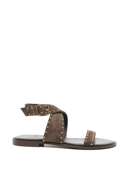 Презрамки сандали Thera's с шипове кафяво