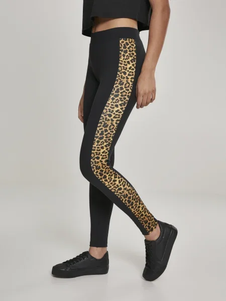 Legginsy Urban Classics w paski czarne