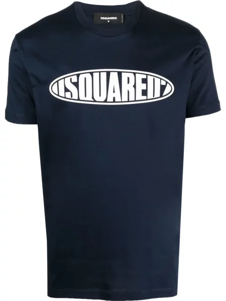 Tricou Dsquared2 cu imagine albastru