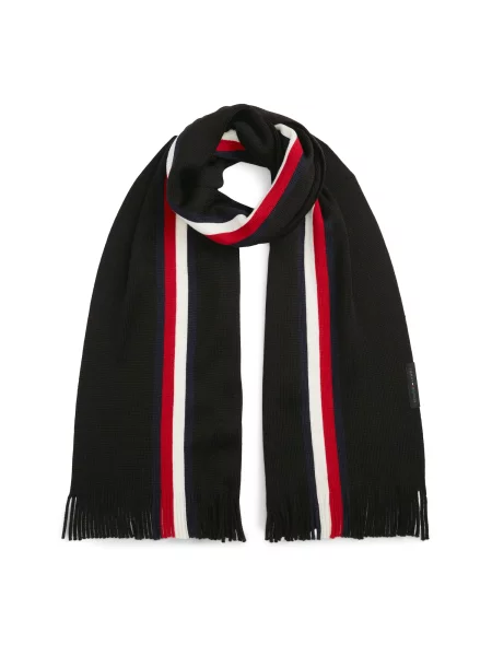 TOMMY HILFIGER Šalikas RASHELLE tamsiai mėlyna jūros / raudona / juoda balta
