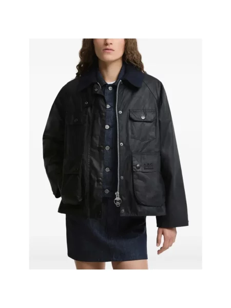 Woskowana kurtka Barbour czarna