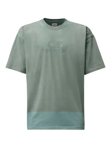 Tricou C.p. Company cu broderie albastru