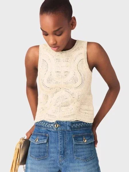 Топ Maje бежевий