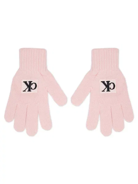 Otroške rokavice Calvin Klein Jeans roza