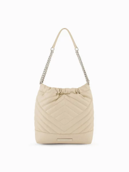 Armani Exchange Сумка Поліуретан/поліестер бежевий