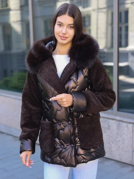 Зимова куртка MilaNova коричневий