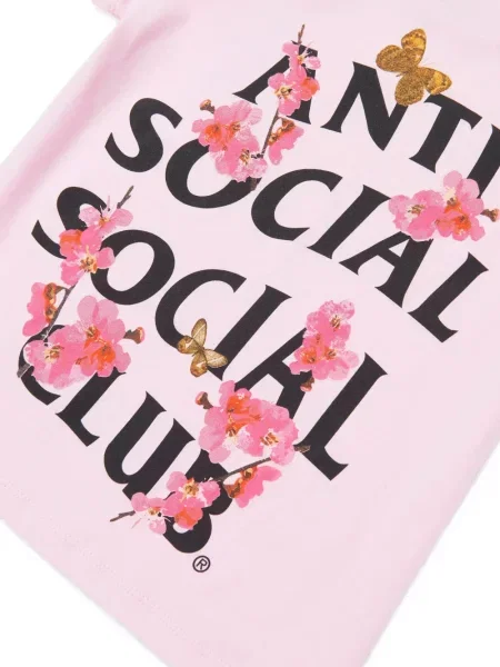 Koszulka dziecięca Anti Social Social Club różowa