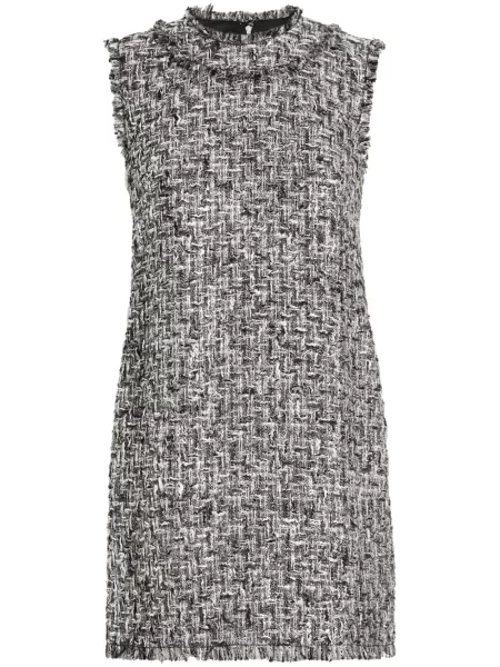 Rochie mini Dolce & Gabbana din tweed de costum gri