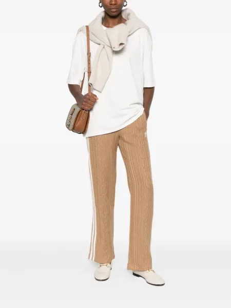 Pantaloni Adidas cu dungi maro