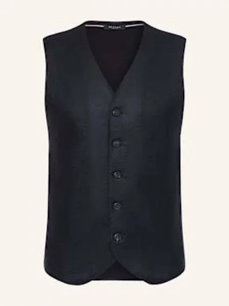 Maerz Muenchen Kamizelka Z Dzianiny Z Mieszanki Materiałów blau granatowa