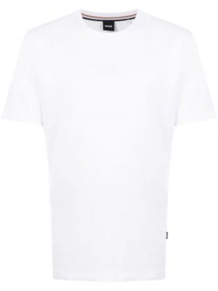 Tricou Boss cu imagine alb