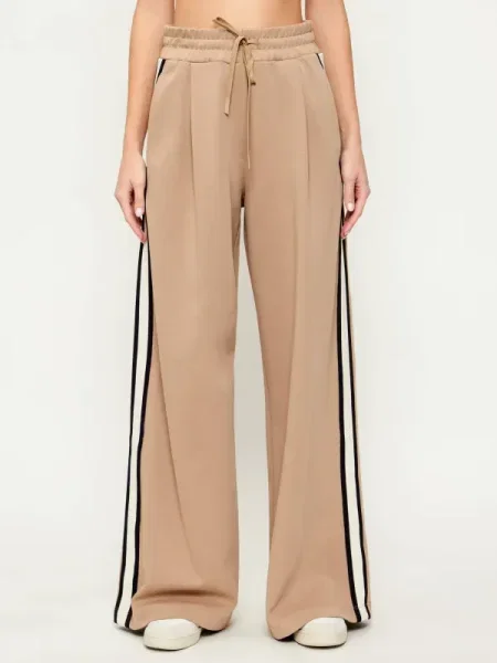 Weekend Max Mara Pantaloni trening Perdoni Wide Leg bej