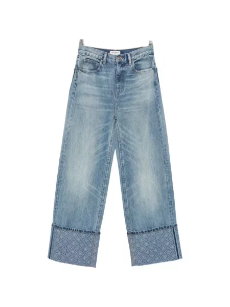 Blugi drepți Tory Burch albastru