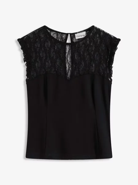 Top Bonprix czarny