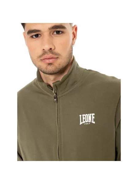 Bunda Leone 1947 s vysokým golierom s autogramom zelená