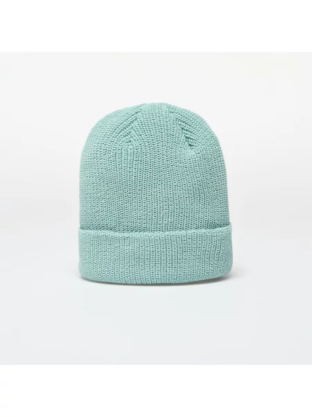 Шапка adidas Originals тюркоазено от плътен трикотаж зелено