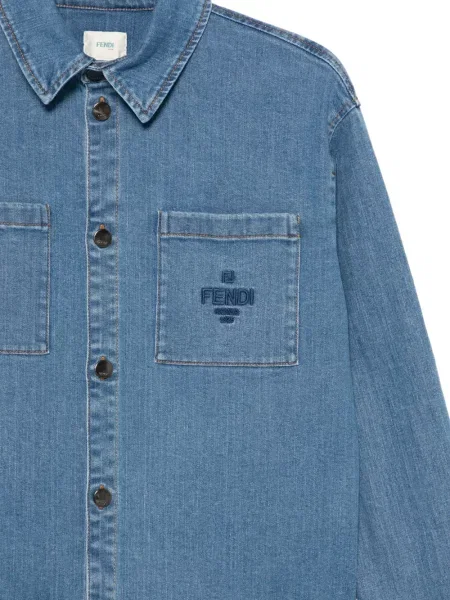 Kurtka dziecięca Fendi niebieska