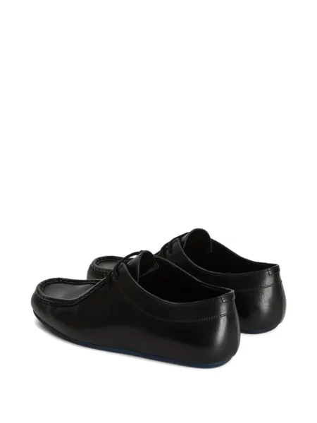 Pantofi loafer Jil Sander cu șireturi din dantelă negru