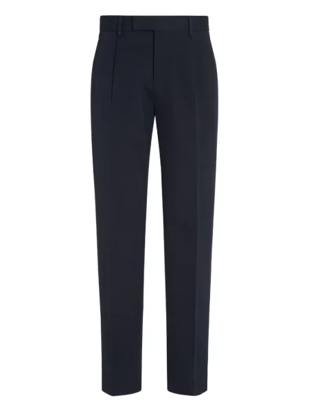 Pantaloni Zegna plisate albastru
