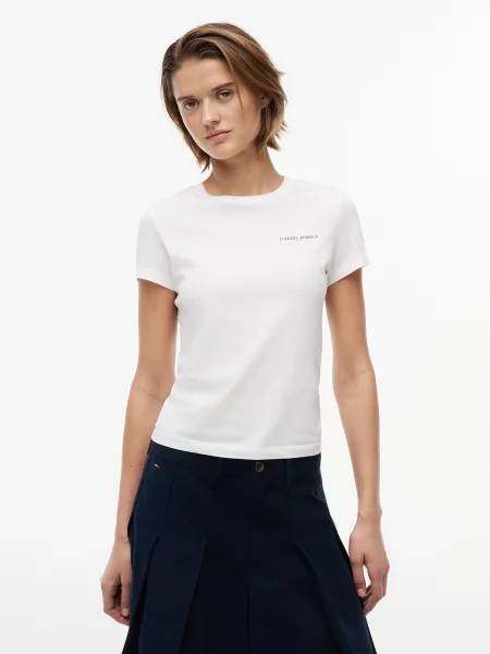Tommy Jeans Tricou ESS' alb