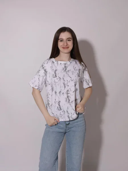 Футболка LUMO віскоза/поліестер білий