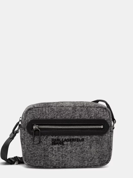 KARL LAGERFELD JEANS Válltáska Essential / melír fekete